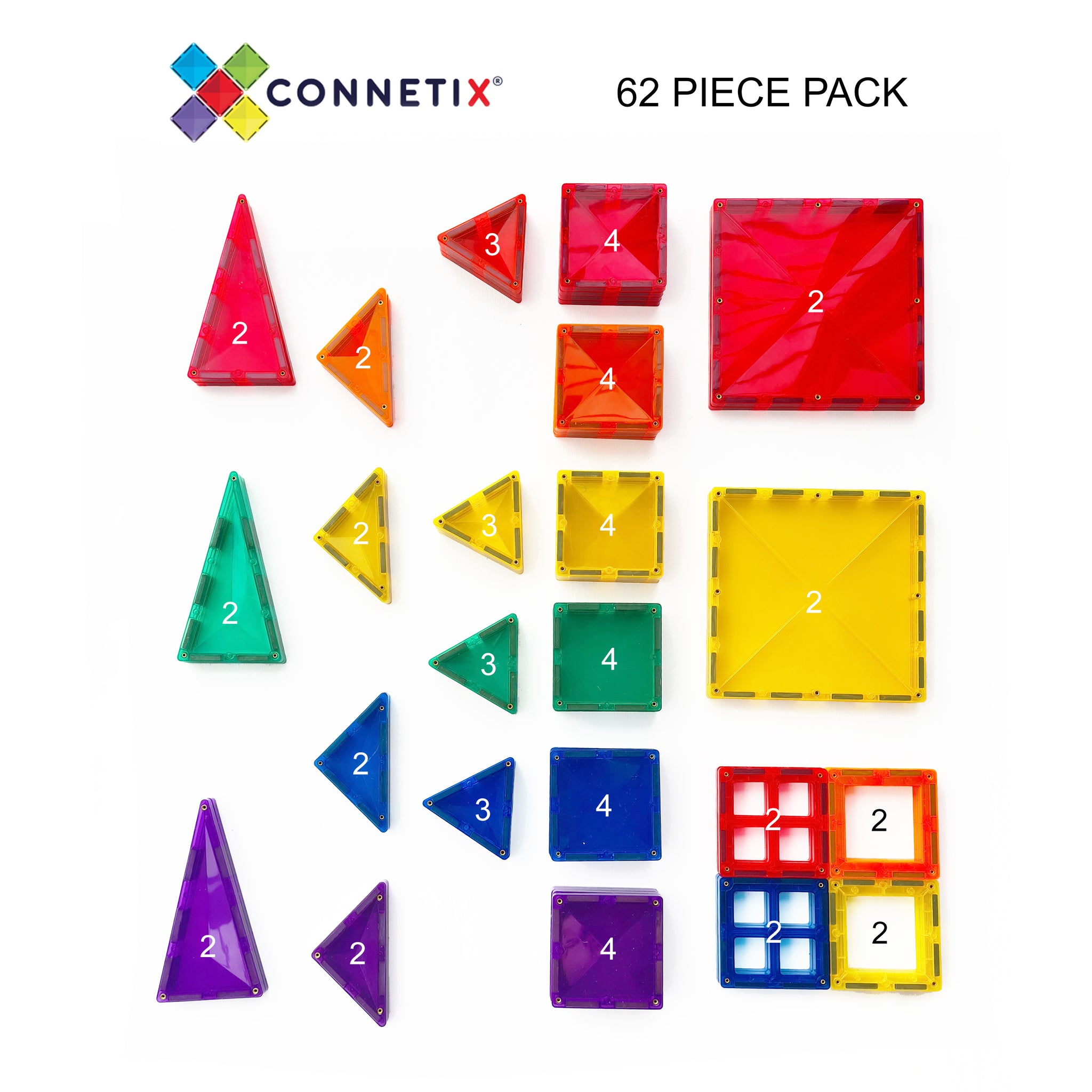 CONNETIX TILES 62 PCS SET – The Busy Tots