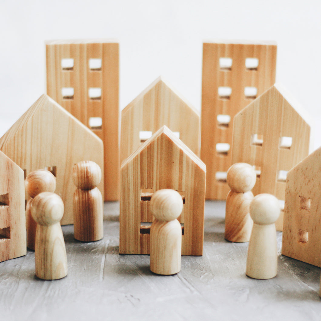 CITY TOWN WOODEN TOYS